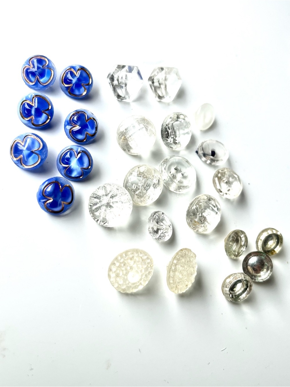 Vintage Assortment Glass Buttons